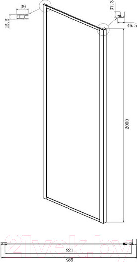 Изображение товара Душевой уголок Ambassador Elysium 80x100x200 / 111021102KX-100KX
