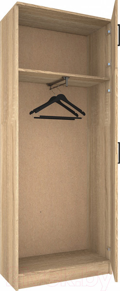 Изображение товара Шкаф МДК ПРШ1 2-х створчатый 800x380x2020 (дуб сонома)