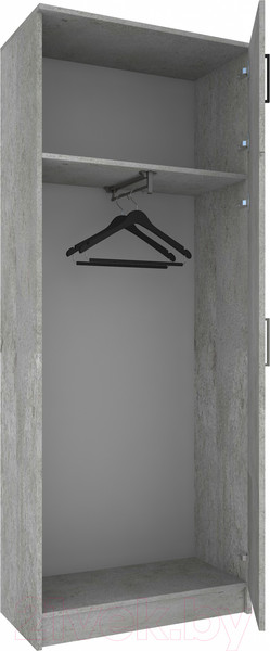 Изображение товара Шкаф МДК ПРШ1 2-х створчатый 800x380x2020 (цемент светлый)