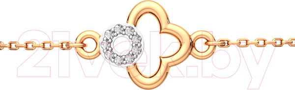 Изображение товара Браслет из розового золота ZORKA 640085.14K.R.ZZ (18см, с фианитами)
