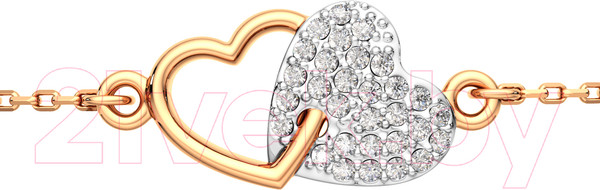 Изображение товара Браслет из розового золота ZORKA 640086.14K.R.ZZ (18см, с фианитами)