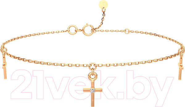 Изображение товара Браслет из розового золота ZORKA 640088.14K.R (18см, с фианитами)