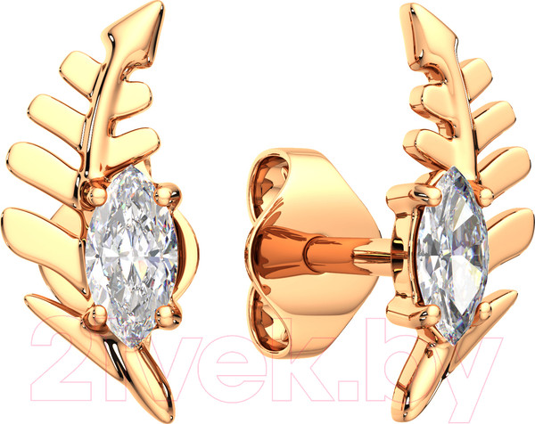 Изображение товара Серьги из розового золота ZORKA 310486.14K.R (с фианитами)