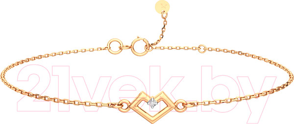 Изображение товара Браслет из розового золота ZORKA 6401618.14K.R (18см, с фианитом)