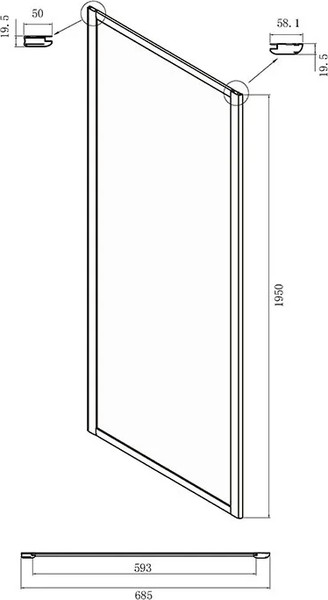 Изображение товара Душевой уголок Ambassador Forsa 100x70x195 / 17021101NX-70NX