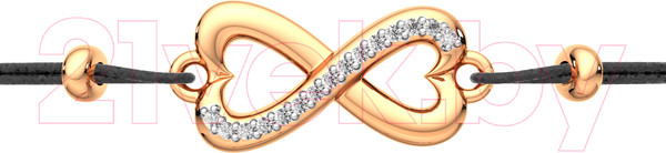 Изображение товара Браслет из розового золота ZORKA 670045.14K.R.01 (18см, с фианитами)