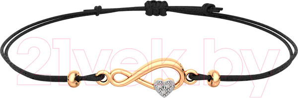 Изображение товара Браслет из розового золота ZORKA 670043.14K.R.01 (18см, с фианитами)