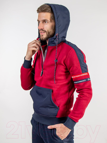 Изображение товара Спортивный костюм Isee SW55499 (р.52, темно-синий/бордовый)