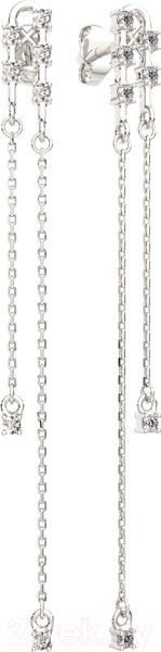 Изображение товара Серьги из серебра ZORKA 0310412 (с фианитами)