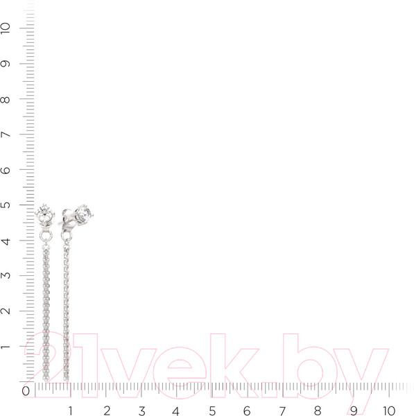 Изображение товара Серьги из серебра ZORKA 0310477 (с фианитами)