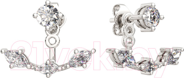 Изображение товара Серьги из серебра ZORKA 0310370 (c фианитами)