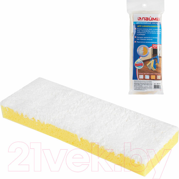 Изображение товара Моп для швабры Laima Бабочка Микрофибра / 601486