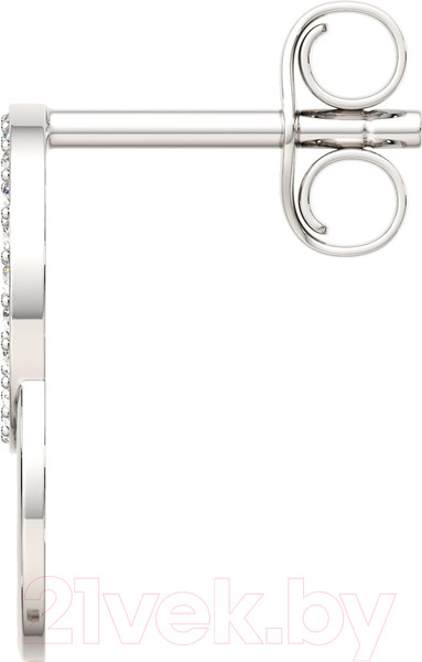 Изображение товара Серьги из серебра ZORKA 0310554 (c фианитами)