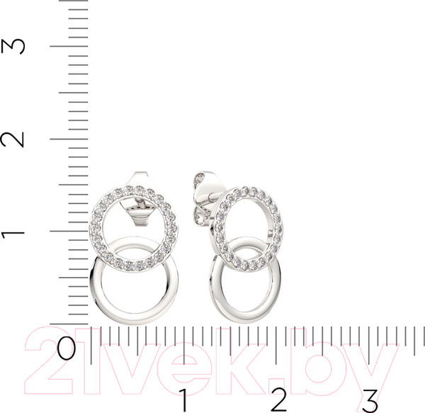 Изображение товара Серьги из серебра ZORKA 0310554 (c фианитами)