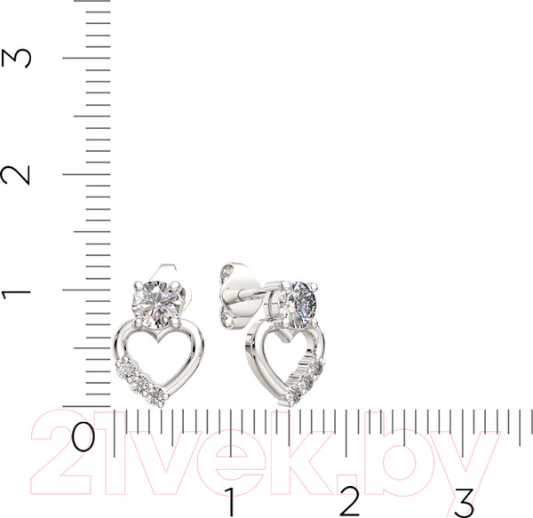 Изображение товара Серьги из серебра ZORKA 0310577 (с фианитами)