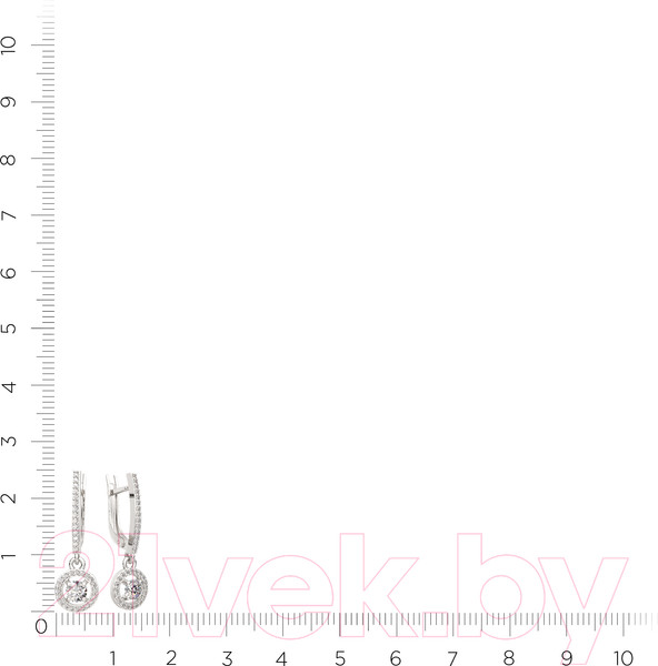 Изображение товара Серьги из серебра ZORKA 0310630 (с фианитами)