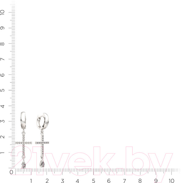 Изображение товара Серьги из серебра ZORKA 0310646 (с фианитами)