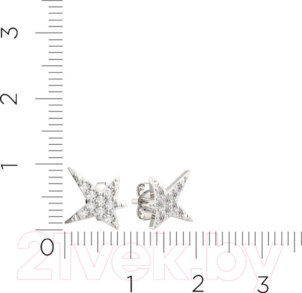 Изображение товара Серьги из серебра ZORKA 0310647 (c фианитами)