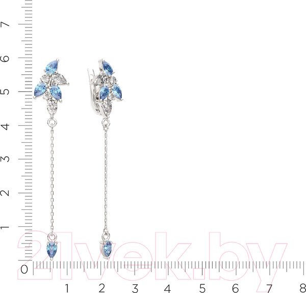 Изображение товара Серьги из серебра ZORKA 0310252.BZ (с фианитами)