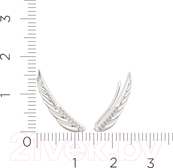 Изображение товара Серьги из серебра ZORKA 0310049 (с фианитами)