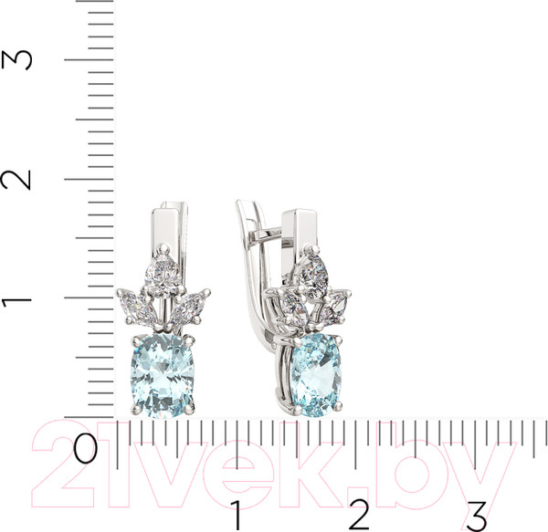 Изображение товара Серьги из серебра ZORKA 0310366 (с наноситаллом)