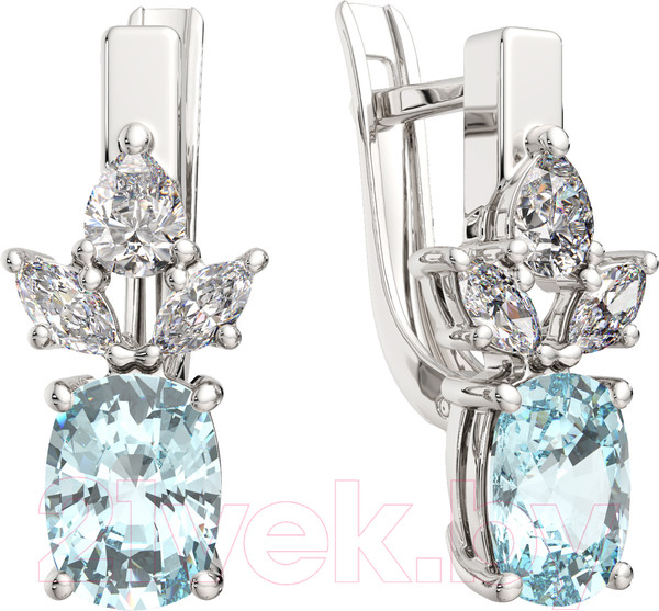 Изображение товара Серьги из серебра ZORKA 0310366 (с наноситаллом)