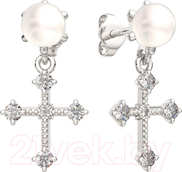 Изображение товара Серьги из серебра ZORKA 0310623 (с жемчугом)