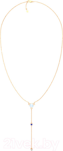 Изображение товара Колье из розового золота ZORKA 550068.14K.R (45см, с фианитом и опалом)