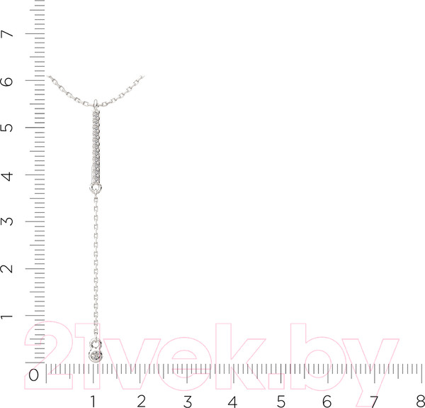 Изображение товара Колье из серебра ZORKA 0550019 (45см, с фианитами)