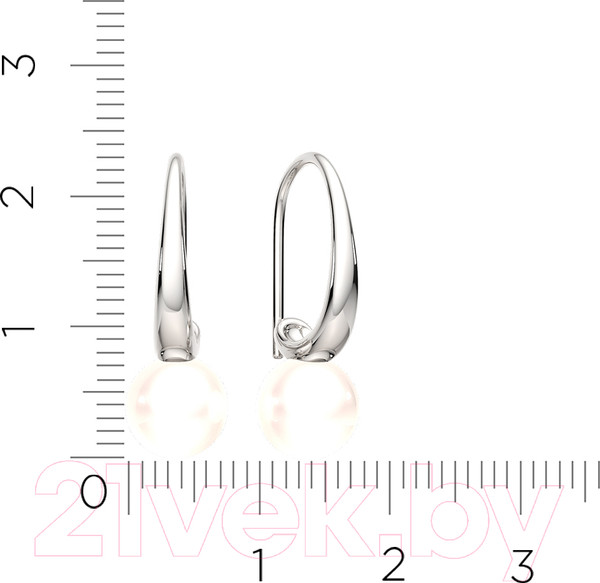 Изображение товара Серьги из серебра ZORKA 0310050 (с жемчугом)