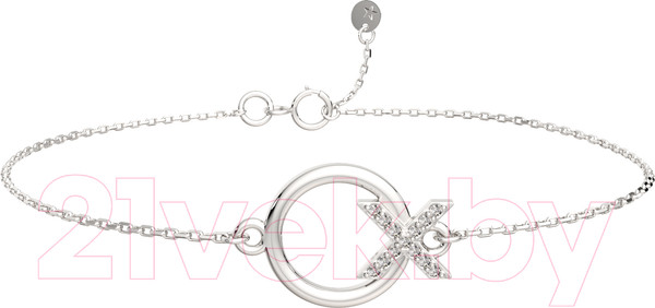 Изображение товара Браслет из серебра ZORKA 0640033 (18см, c фианитами)