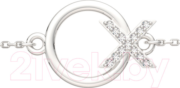 Изображение товара Браслет из серебра ZORKA 0640033 (18см, c фианитами)