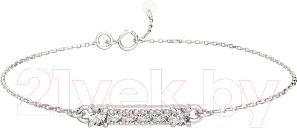 Изображение товара Браслет из серебра ZORKA 0640049.ZZ (18см, с фианитами)
