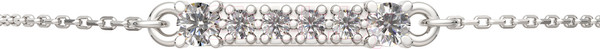 Изображение товара Браслет из серебра ZORKA 0640049.ZZ (18см, с фианитами)