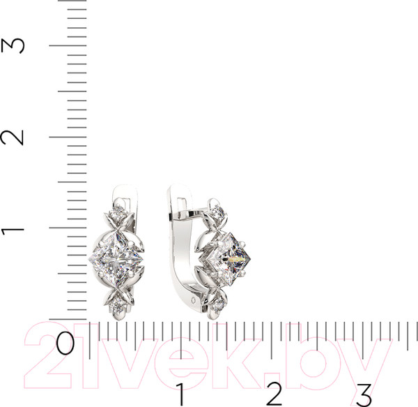 Изображение товара Серьги из серебра ZORKA 0310115 (с фианитами)