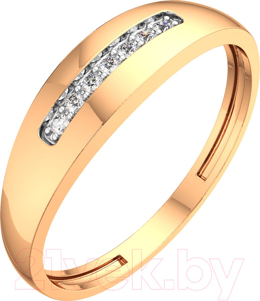 Изображение товара Кольцо из розового золота ZORKA 2D00121.14K.R (р.17.5, с бриллиантами)