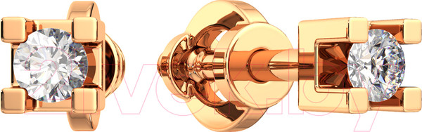 Изображение товара Серьги из розового золота ZORKA 3D00106.14K.R (с бриллиантами)