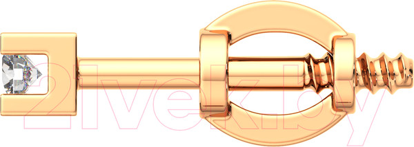 Изображение товара Серьги из розового золота ZORKA 3D00106.14K.R (с бриллиантами)