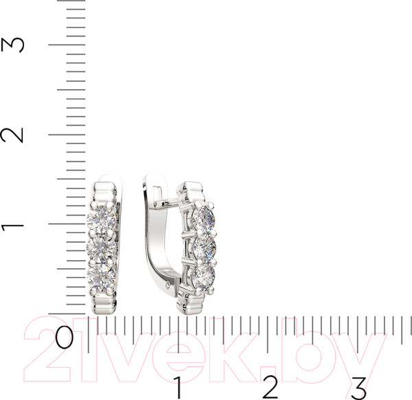 Изображение товара Серьги из серебра ZORKA 0310151 (с фианитами)