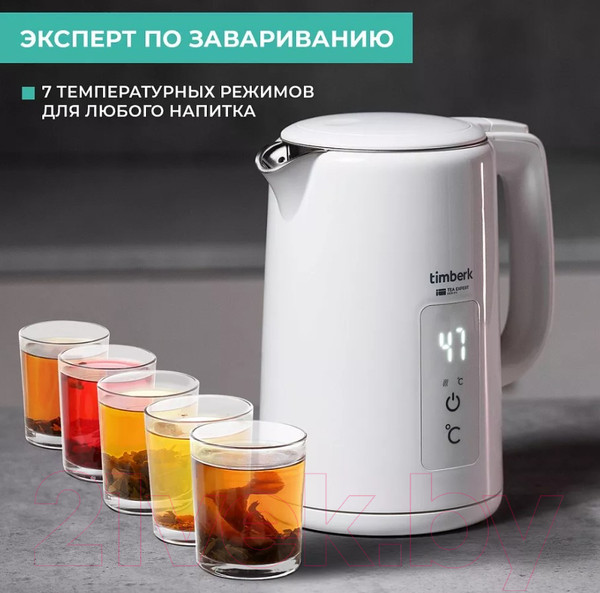 Изображение товара Электрочайник Timberk T-EK21S02 (белый)