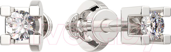 Изображение товара Серьги из белого золота ZORKA 3D00106.14K.W (с бриллиантами)