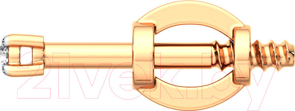 Изображение товара Моносерьга из розового золота ZORKA 3D00463.14K.R (с бриллиантом)