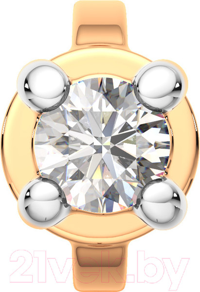 Изображение товара Моносерьга из розового золота ZORKA 3D00464.14K.R (с бриллиантами)