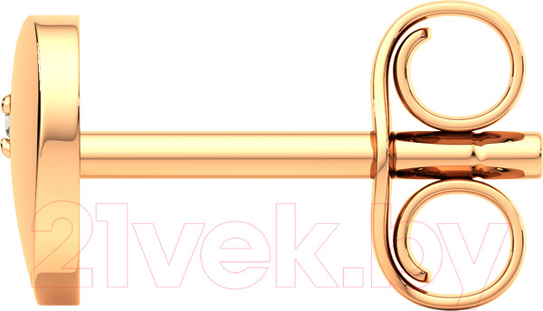 Изображение товара Серьги из розового золота ZORKA 3D0074.14K.R (с бриллиантами)