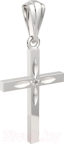 Изображение товара Крестик из белого золота ZORKA 4Б0001/б (с бриллиантом)