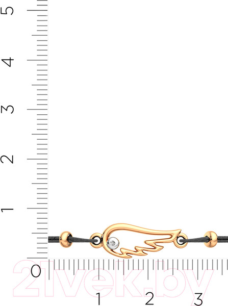 Изображение товара Браслет из розового золота ZORKA 6D0011.14K.R.01 (18см, с бриллиантом)