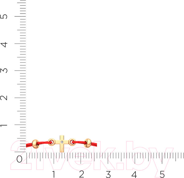 Изображение товара Браслет из розового золота ZORKA 6D0014.14K.R.02.ZZ (18см, с бриллиантом)