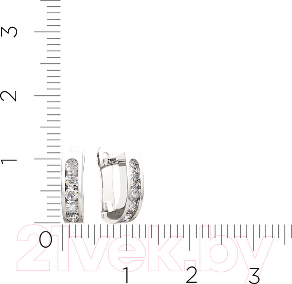 Изображение товара Серьги из серебра ZORKA 0310153 (с фианитами)