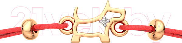 Изображение товара Браслет из розового золота ZORKA 6D00153.14K.R.02 (18см, с бриллиантом)