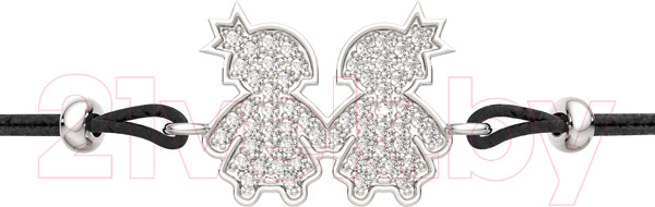 Изображение товара Браслет из серебра ZORKA 0670010 (18см, с фианитами)